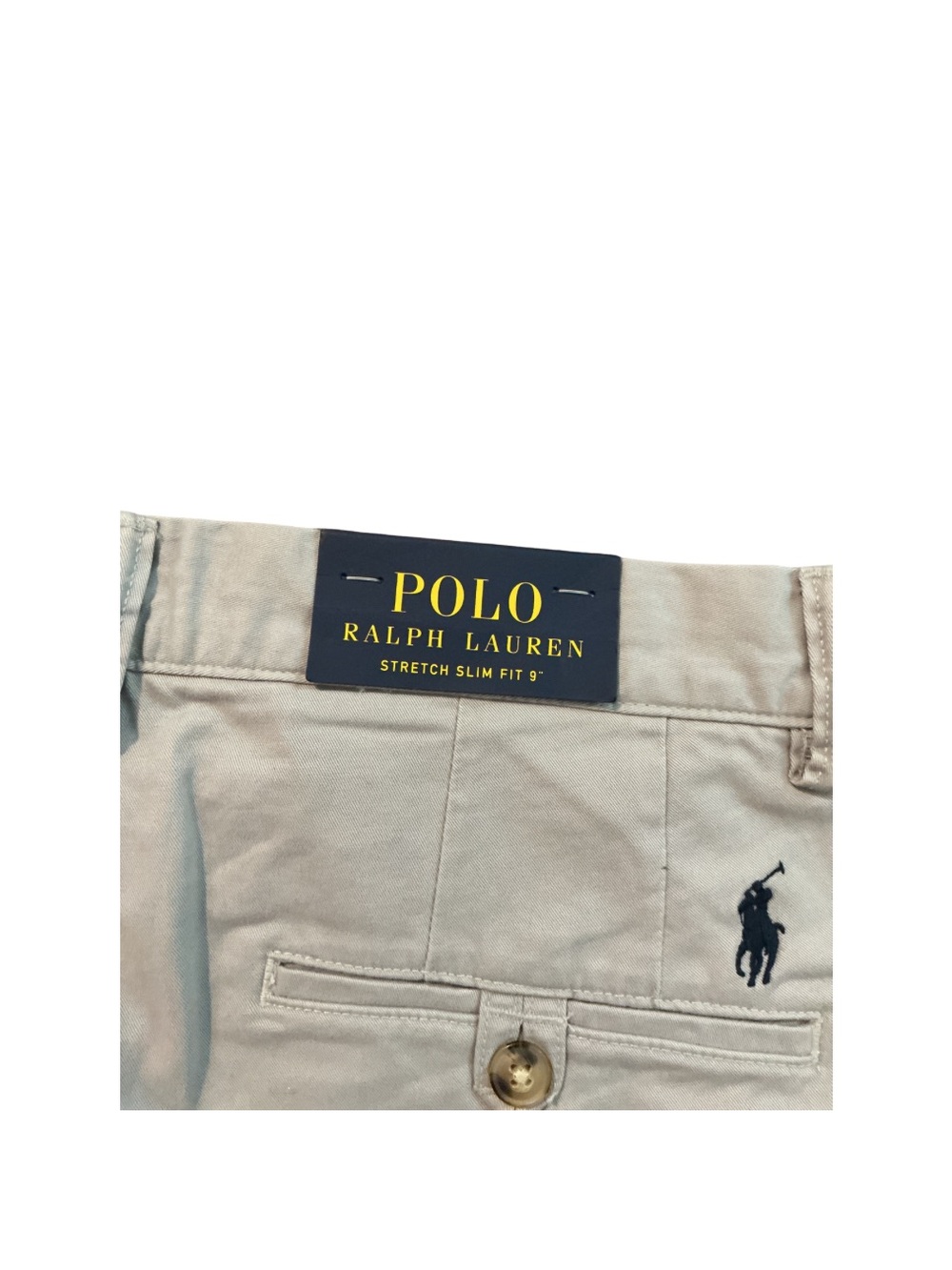 Ralph Lauren Men's Flat-Front Chino Shorts in Light Khaki